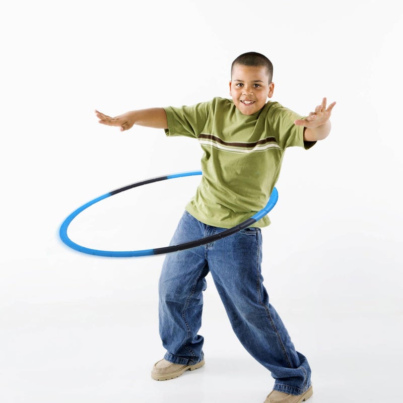 BOHS Kids Fitness Hoop - Weight & Size Adjustable- Body Building Plastic Children Gymnastics Toys - Diameter 26.5 Inches - Image 2